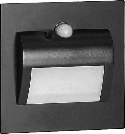 Llambë shkalle LED Draco, 1.5W, 12V, me sensor lëvizjeje, e zezë
