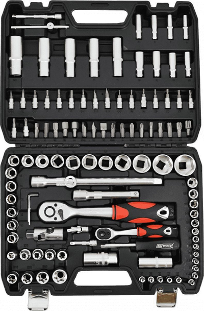 Set çelësash AWTools (AW39108), 1/2", 1/4", 108 elemente 