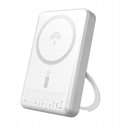 Karikues portativ Dudao K28, 10000mAh, 22.5W PD MagSafe, metalik argjendtë