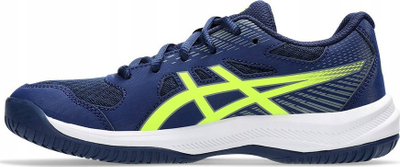 Këpucë volejbolli për kalamaj Asics Upcourt 6 GS Jr, shollë EVA, taban gomë antirrëshkitës, blu navy