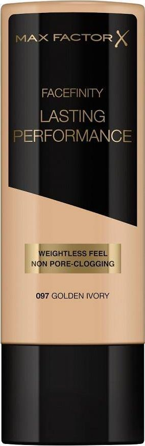 Krem Pudër Max Factor Facefinity Lasting Performance 097 Golden Ivory, mbulim i plotë, 35ml