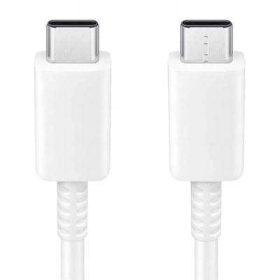 Кабел USB C во USB C Samsung, 3A, 1m, бел