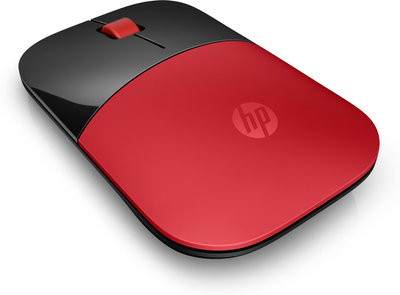 Maus HP Z3700, Wireless, 1200 DPI, i kuq