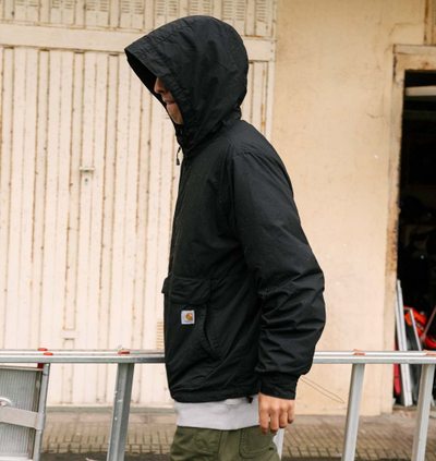 Xhaketë anorak Carhartt Packable, Rain Defender, për meshkuj, e zezë