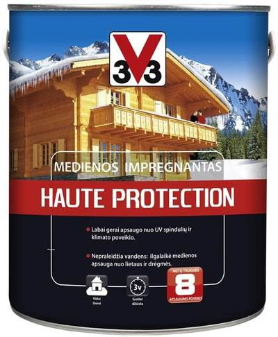 Impregnues druri V33 High Protection, antiseptik, 10L, i bardhë