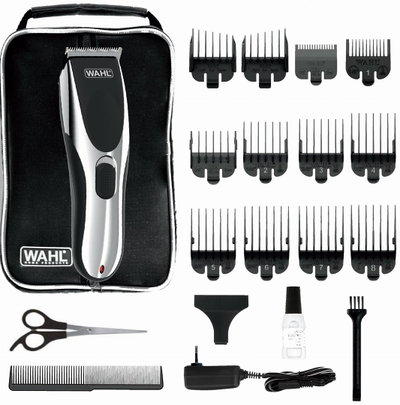 Makine qethëse flokësh Wahl Chrome Pro Cordless, pa kabllo, deri 60 min punë, argjendtë