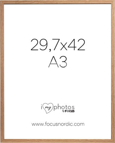 Kornizë foto Focus Rock Oak Veneer, A3 29.7x42 cm, dru lisi natyral