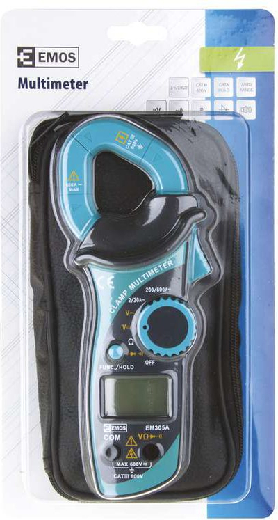 Multimetër me klema Emos EM305A M0305, dixhital, auto range