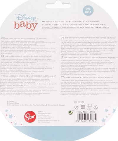Set enësh për fëmijë Minnie Mouse Indigo Dreams, pjatë + lugë