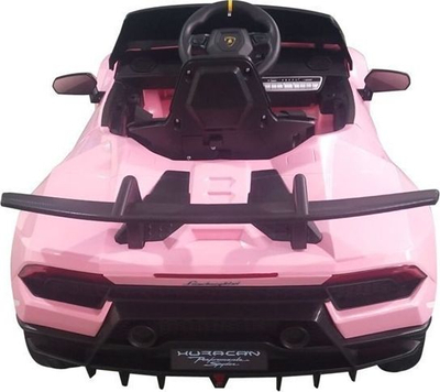 Makina elektrike për kalamoj Lamborghini Huracan, me telekomandë, drita LED, rozë