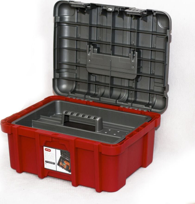 Kuti veglash Keter Power Tool Box 16, 16L, plastike, gri