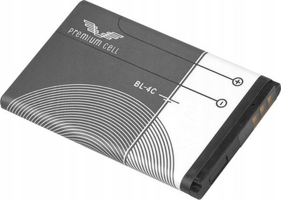 Bateri telefoni Premium Cell BL-4C, 1250mAh, për Nokia 6100, gri e bardhë