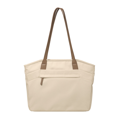 Çantë tote laptopi Tomtoc, 14", 12.5L, ngjyrë bezhë