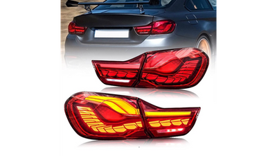 Set stopash Audi A3 8V Sportback 2013-2019, LED Bar, kuqe e tymosur