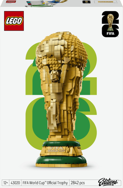 Set LEGO FIFA World Cup Official Trophy 43020, 2842 pjesë, i artë jeshil