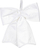 Fjongo zbukuruese Home Styling Collection Ornamental White Velour Bow, 32x34cm, për pemë Krishtlindjesh, e bardhë
