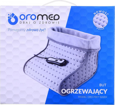 Ngrohës masazhues për këmbë Oromed Oro-Feet, deri në masën 45, me telekomandë, gri