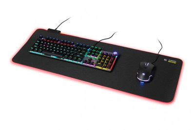 Mousepad gaming iBOX Aurora MPG5, RGB, madhësi e madhe, i zi