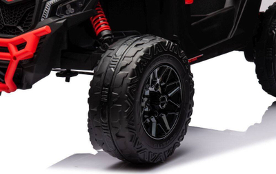 Makina elektrike për kalamaj Lean Toys Buggy Can-am DK-CA003, 24V, 2 ulëse, e kuqe