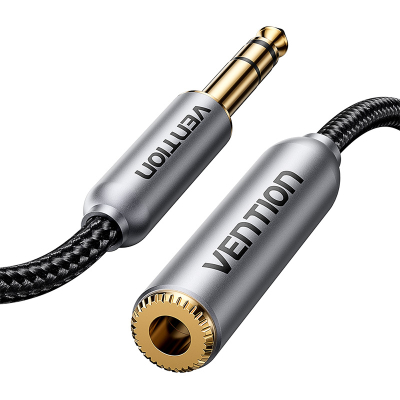 Kabllo audio Vention BCXHH, 2m, jack 6.35mm mashkull në 3.5mm femër, gri