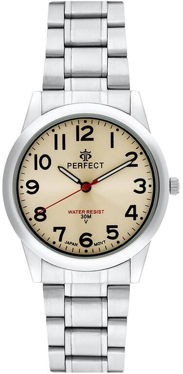 Orë dore Perfect Day PERFECT R50-04, 38mm, çelik inox, argjendtë