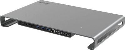 USB C hub Swissten DOCK, USB 3.2 Gen 1, HDMI 2.0, alumin gri