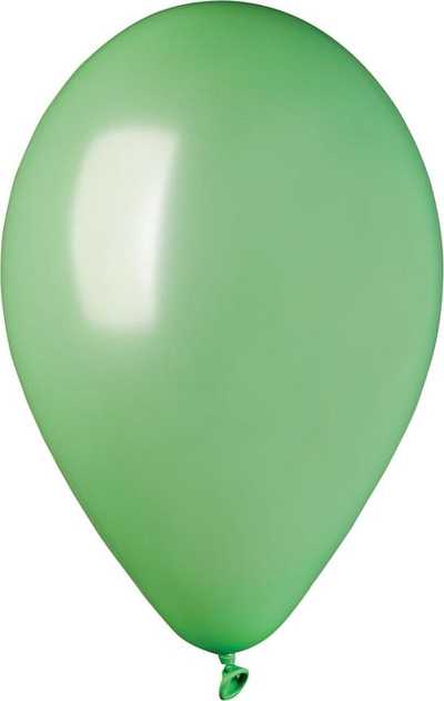 Balona metalike Gemar Metallic, 25 cm, 100 copë, jeshile