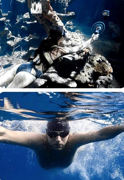Shkop selfie TELESIN Diving Underwater, 0.85m, i papërshkueshëm nga uji, me telekomandë pa tela për GoPro Hero 8 9 10 11 12
