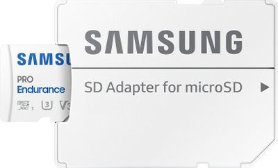 Kartë memorje microSD Samsung PRO Endurance, 128GB, Class 10 U3, e bardhë