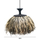 Llambë tavanore ORDEM HM4716, 60cm, fibra sisal dhe banane, e zezë natyrale