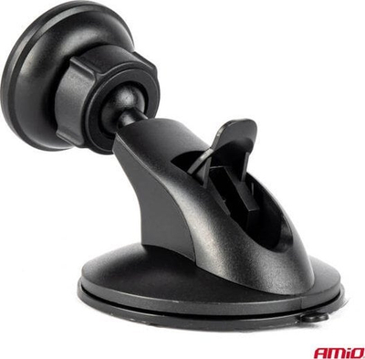 Mbajtëse magnetike telefoni për makinë AMiO 04142, rrotullim 360°, universale, e zezë