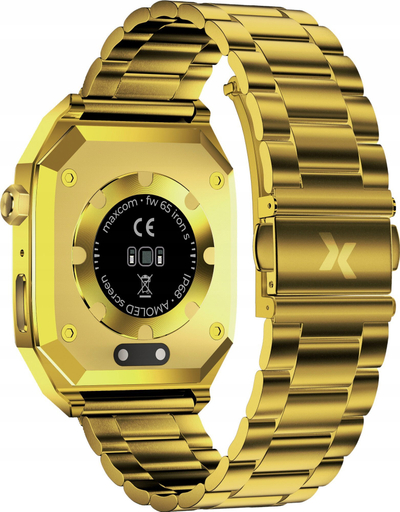 Smartwatch Maxcom FW65 Iron S Gold, 1.95", rezistent ndaj ujit, ngjyrë ari