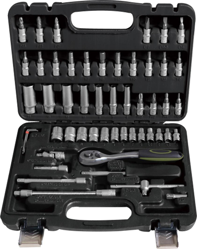 Set veglash Heinner Ctsm032, 52 pjesë, 1/4", çelik Cr-V
