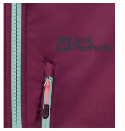 Xhaketë femrash Jack Wolfskin Alpspitze Hoody Jkt W, softshell, kundër erës dhe ujit, e zezë
