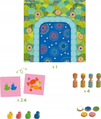 Lojë tavoline Djeco Ducky Ducky, strategji për gjithë familjen, 2‑4 veta, shumëngjyrëshe