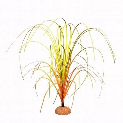 Dekor terrariumi Terra Natura Grass on a Base, 24 cm, i madh, jeshile me portokalli