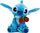 Lodër pelushi Simba Disney Stitch me trëndafil, 25 cm, blu