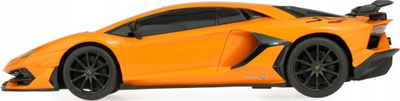 Makinë me telekomandë Rastar Lamborghini Aventador SVJ, shkallë 1:24, rreth 20 cm, portokalli