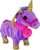 Lodër interaktive unikorn LEAN Toys Pony, maskotë pelush, e purpurt