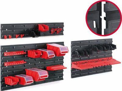 Panel organizues veglash Prosperplast Tool Board KBBS4013, set 2 pjesë, i zi