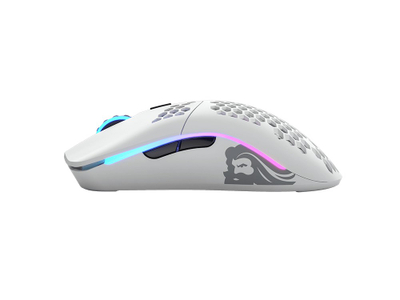 Mouse wireless Glorious Model O, gaming, RGB, i bardhë