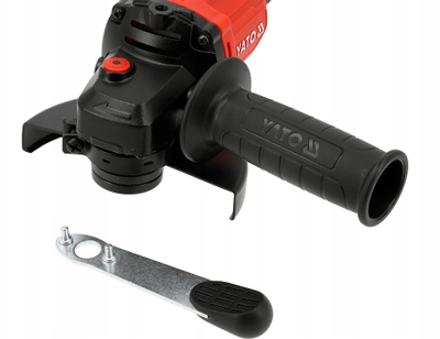 Mulli këndor Yato 18V, 125mm, 2x4.0Ah, i kuq e zi