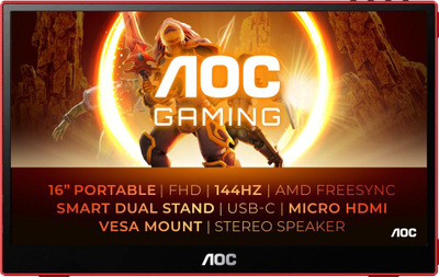 Monitor AOC 16G3, 16", 1920 x 1080 (Full HD), i zi