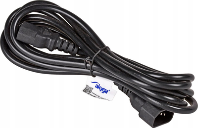 Kabllo zgjatues rryme Akyga AK-PC-07C, C14 në C13, 3 m, i zi