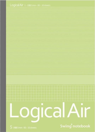 Fletore Nakabayashi Logical Air NO-B576S, B5, rrjetë 5 mm, 30 fletë, jeshile