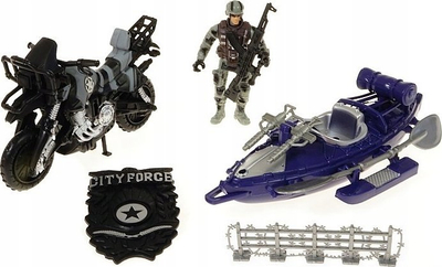 Set lodër ushtarake Adar Military Vehicles With Soldier, 29x20x8 cm, shumëngjyrëshe
