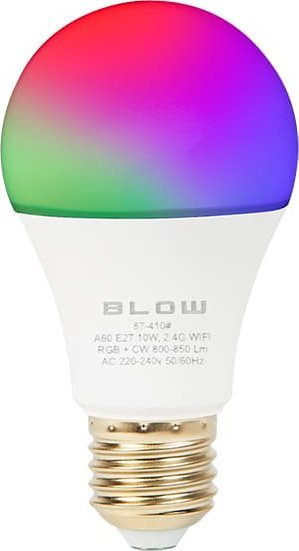 Llampë LED e zgjuar Blow 87-410, E27, 10W RGB CW, WiFi