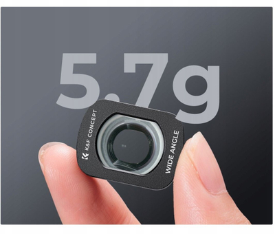 Lensë këndgjere K&F Concept KF01.2612, 112°, për DJI Osmo Pocket 3/4, e zezë