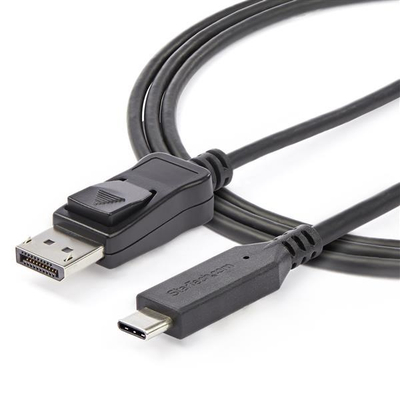 Kabllo USB-C në DisplayPort StarTech CDP2DP146B, 1.8 m, 8K, e zezë