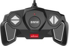 Makina me telekomandë Rastar BMW M8 GTE, set për ndërtim 1/18, 74 copa, e bardhë